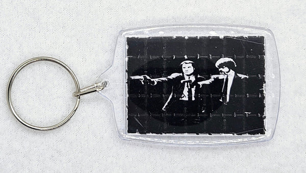 Blotter Art Keyrings Pulp Fiction Print
