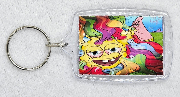 Blotter Art Keyrings Sponge Bong Print