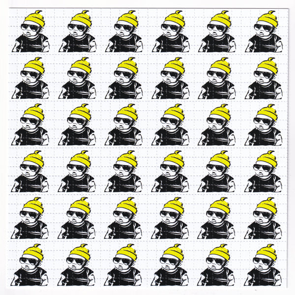 Hangover Baby Yellow Blotter Art Print