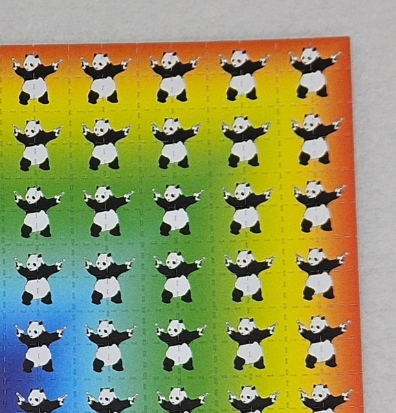 Banksy Pandas Blotter Art by Paul Guest - Original 2012