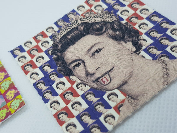 Albert Einstein + Queen Elizabeth Mini Blotter Art Set - Blotter Store