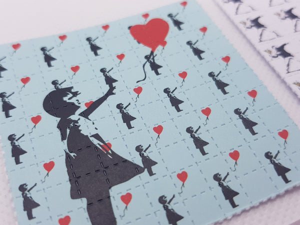 Banksy Mini Blotter Art Set of 4 - Blotter Store
