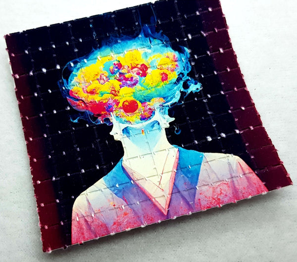 Brain on Drugs Mini Blotter Art - Blotter Store