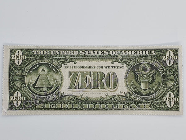 $0 Bill 'Drug Money' Mini Blotter Art - Blotter Store