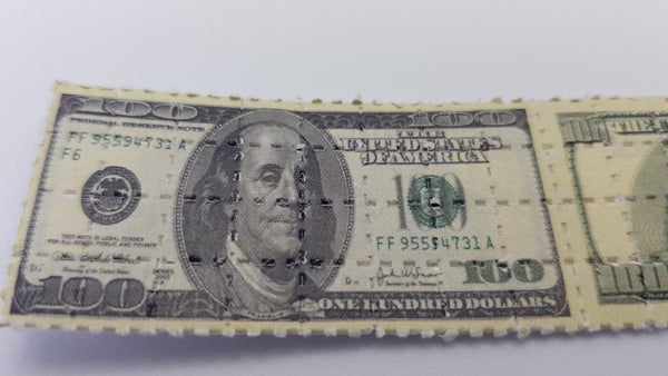 $100 Bill Mini Blotter Art - Blotter Store