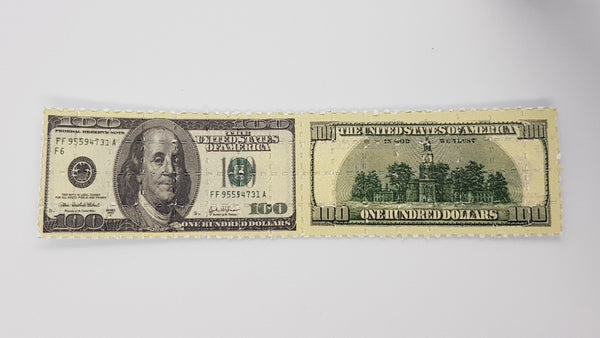 $100 Bill Mini Blotter Art - Blotter Store