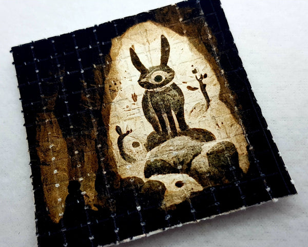 Eternal White Rabbit Mini Blotter Art - Blotter Store