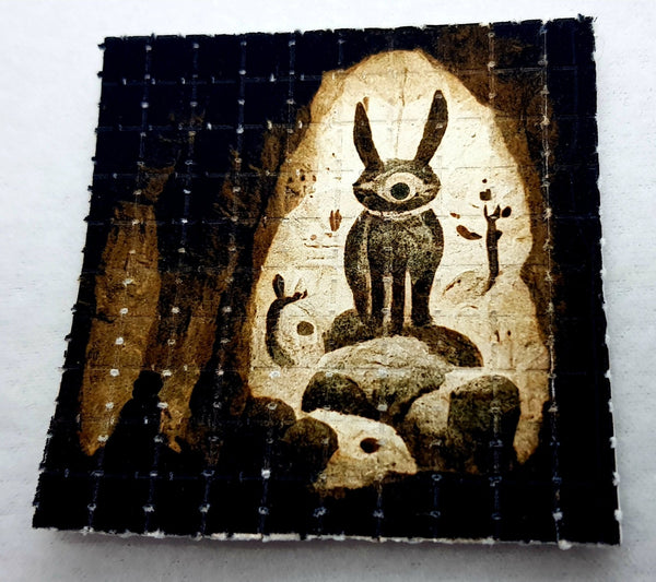 Eternal White Rabbit Mini Blotter Art - Blotter Store