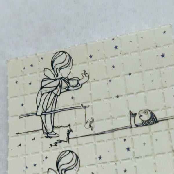 Fishing Girl Mini Blotter Art - Blotter Store