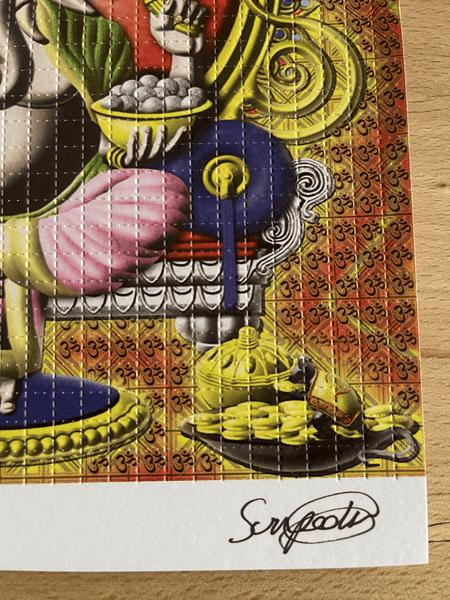 Ganesh by Sun Pedro Blotter Art Signed & Numbered #/100 - Blotter Store