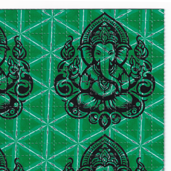 Ganesh Green Blotter Art - Blotter Store