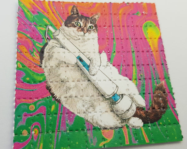 Happy Cat Mini Blotter Art - Blotter Store