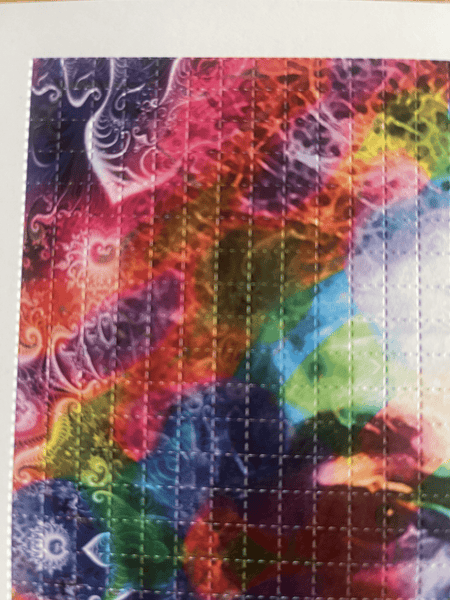 Jerry Garcia 10 Years of Tears Blotter Art by Wes Black (light) - Blotter Store
