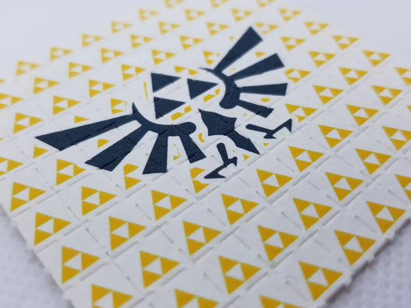 Legend of Zelda Triforce Mini Blotter Art - Blotter Store