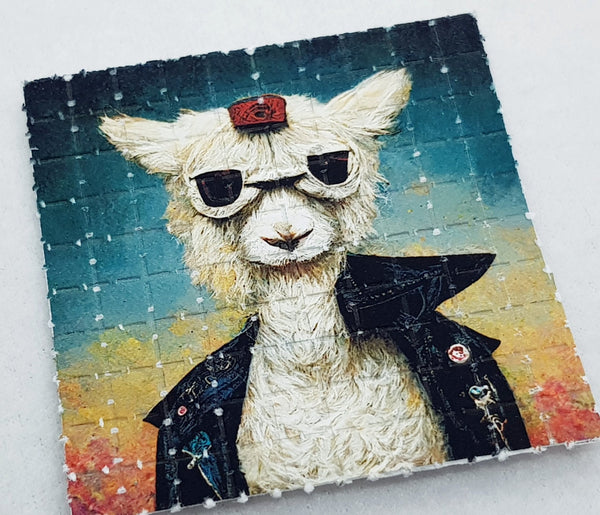 Llama Punk Mini Blotter Art - Blotter Store