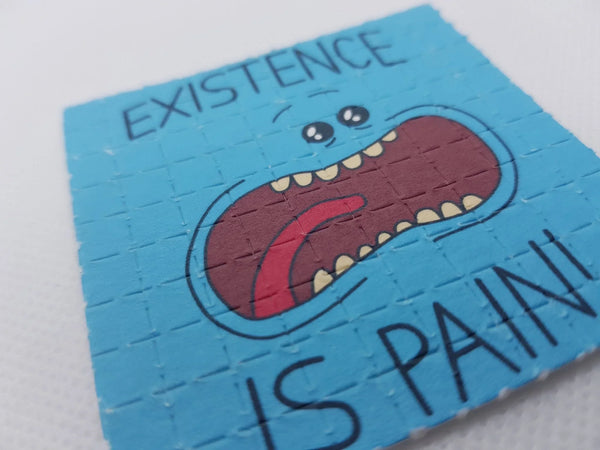 Mr Meeseeks Mini Blotter Art - Rick & Morty - Blotter Store
