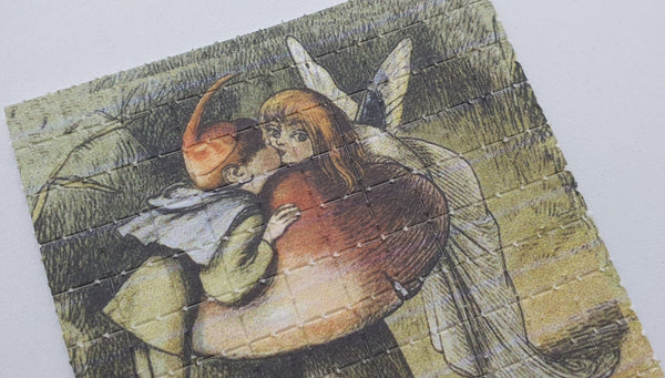 Mushroom Love Story Mini Blotter Art - Blotter Store