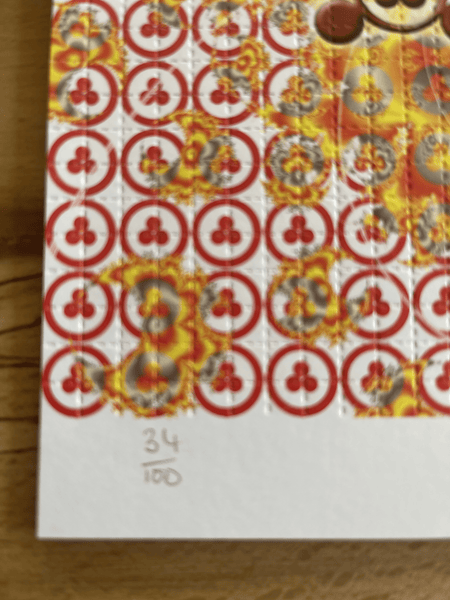 Peace's by Lucifer Signed & Numbered #/100 Blotter Art - Blotter Store