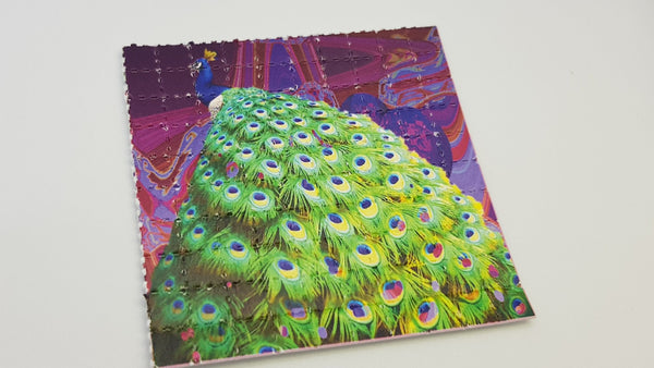 Peacock Mini Blotter Art - Blotter Store