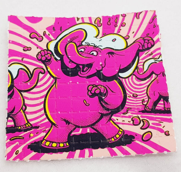 Pink Elephants on Acid Mini Blotter Art - Blotter Store