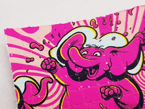 Pink Elephants on Acid Mini Blotter Art - Blotter Store