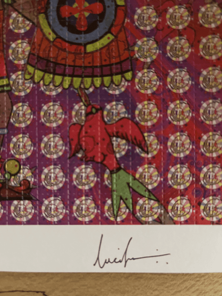 QuatzQuatel by Lucifer Signed & Numbered #/100 Blotter Art - Blotter Store