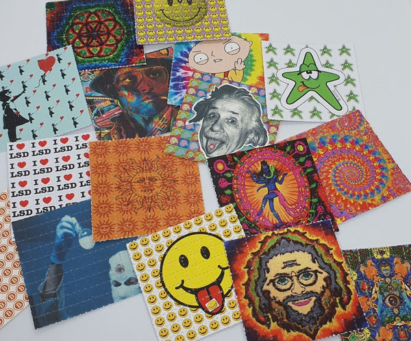 Randomly Selected Mini Blotter Art Sheets - Blotter Store