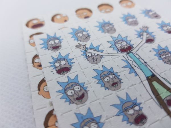 Rick and Morty Mini Blotter Art Set of 2 - Blotter Store