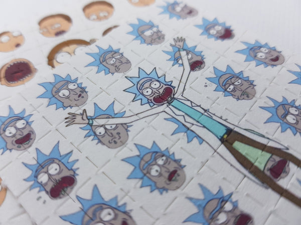 Rick and Morty Mini Blotter Art Set of 2 - Blotter Store