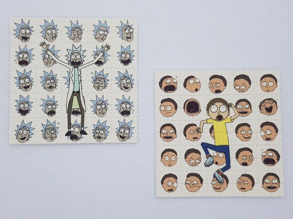 Rick and Morty Mini Blotter Art Set of 2 - Blotter Store