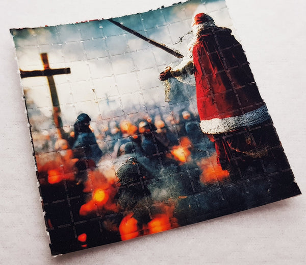 Santa's Battle Mini Blotter Art - Blotter Store