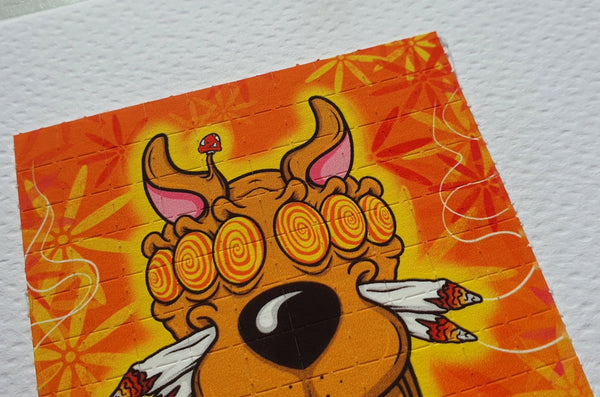 Scooby-Doo Blotter Art by Russ Holmes Signed / Numbered - Blotter Store
