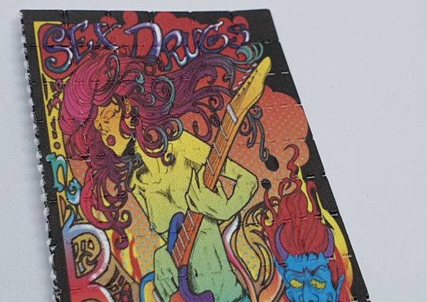 Sex, Drugs, Rock & Roll Mini Blotter Art (60 tab) Sheet - Blotter Store
