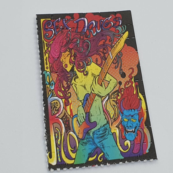 Sex, Drugs, Rock & Roll Mini Blotter Art (60 tab) Sheet - Blotter Store