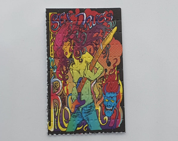 Sex, Drugs, Rock & Roll Mini Blotter Art (60 tab) Sheet - Blotter Store