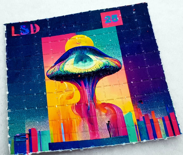 Strange Mushroom Mini Blotter Art - Blotter Store
