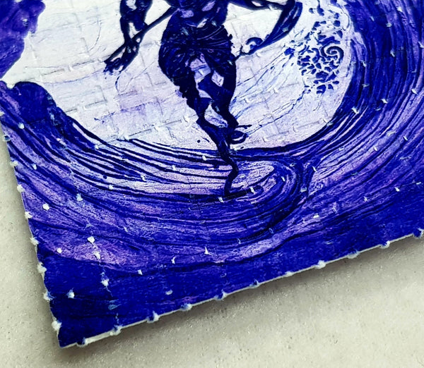 Surfing Shiva Mini Blotter Art - Blotter Store