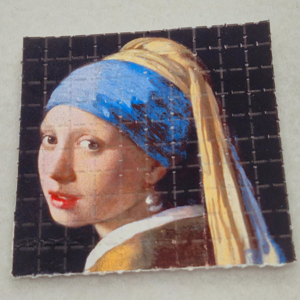 The Girl with the Pearl Earring Mini Blotter Art - Blotter Store
