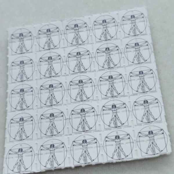 The Vitruvian Man Mini Blotter Art - Blotter Store