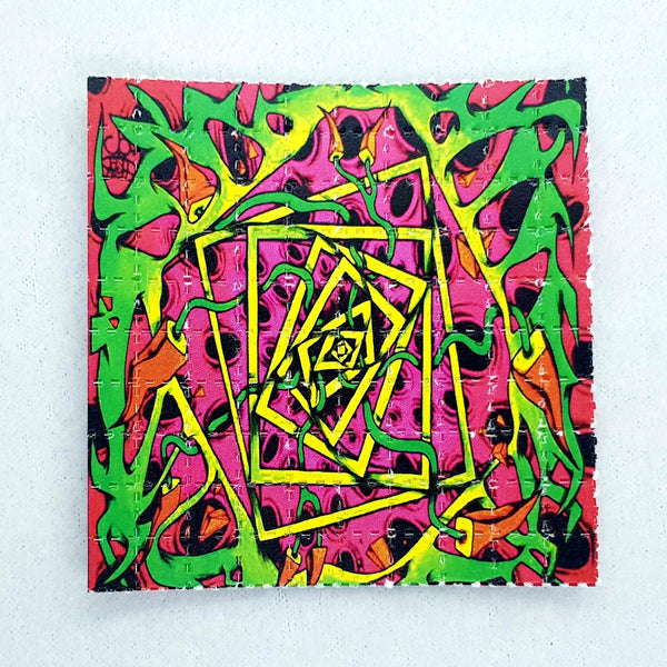 Trippy Spiral Mini Blotter Art - Blotter Store