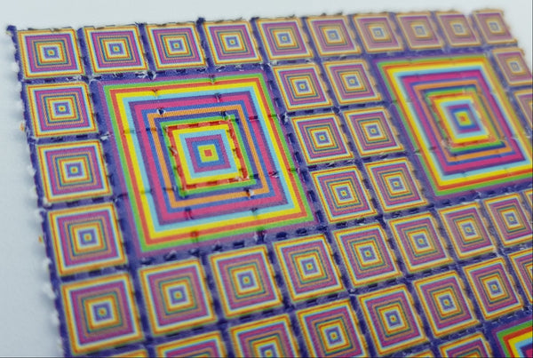 Trippy Squares Mini Blotter Art - Blotter Store
