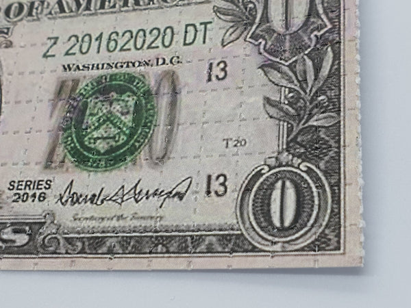 Trump $0 Bill Mini Blotter Art - Blotter Store