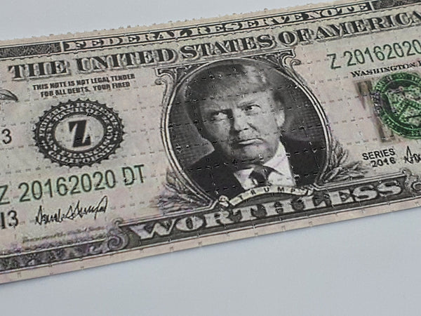 Trump $0 Bill Mini Blotter Art - Blotter Store