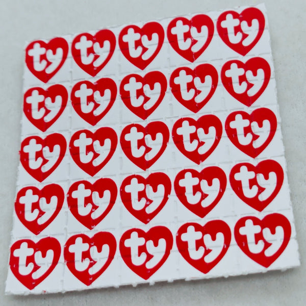 TY Heart Mini Blotter Art - Blotter Store