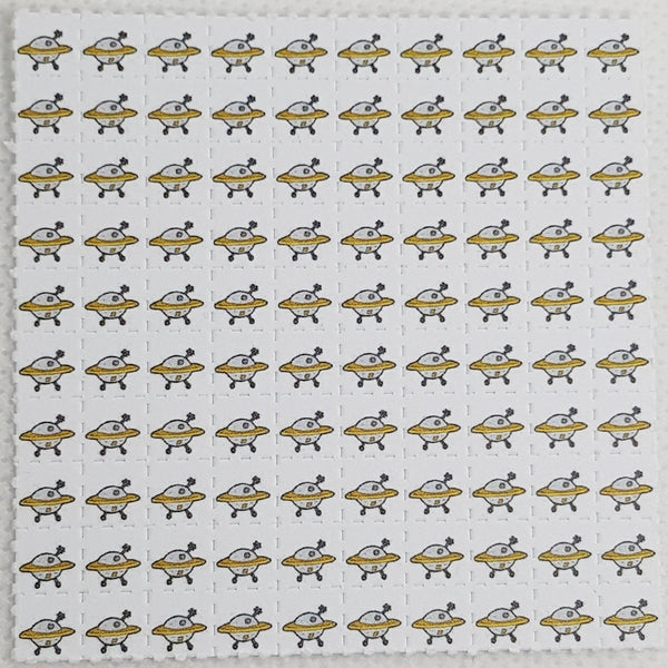 UFO Space Ship Mini Blotter Art - Blotter Store