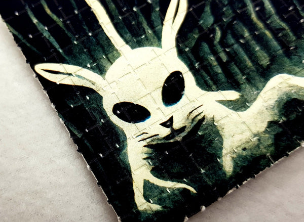 White Rabbit Conspiracy Mini Blotter Art - Blotter Store