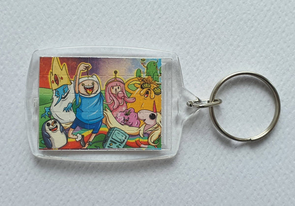 Blotter Art Keyrings Adventure Time Print