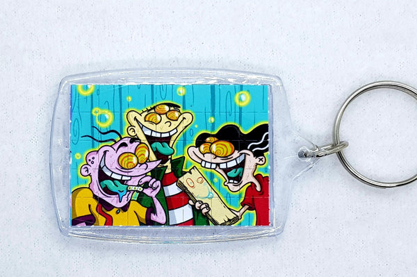 Blotter Art Keyrings Ed Edd Eddy Print
