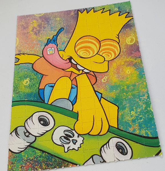 Bart Simpson Blotter Art by Russ Holmes - Blotter Store