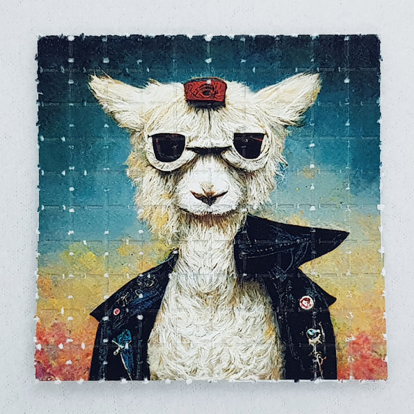 Llama Punk Mini Blotter Art - Blotter Store